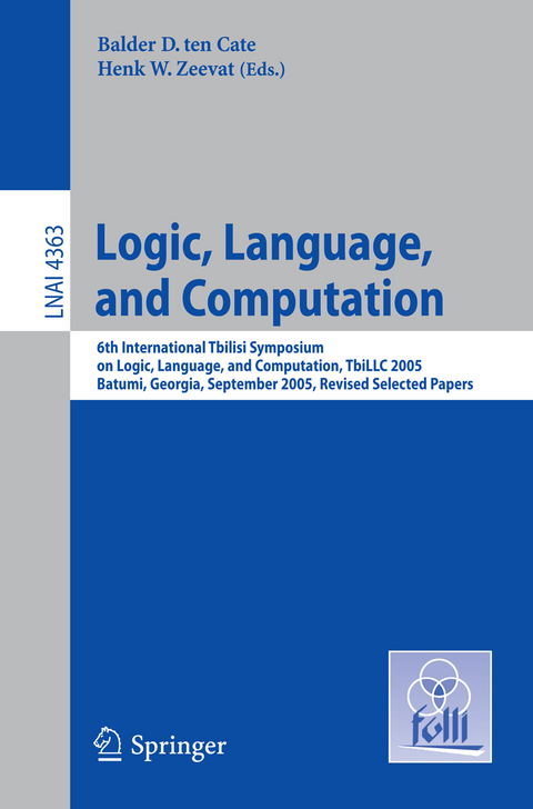 Logic, Language, and Computation - 