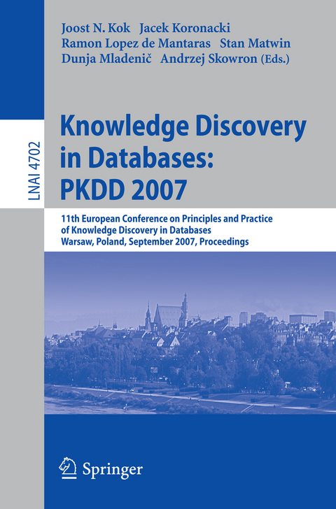 Knowledge Discovery in Databases: PKDD 2007 - 