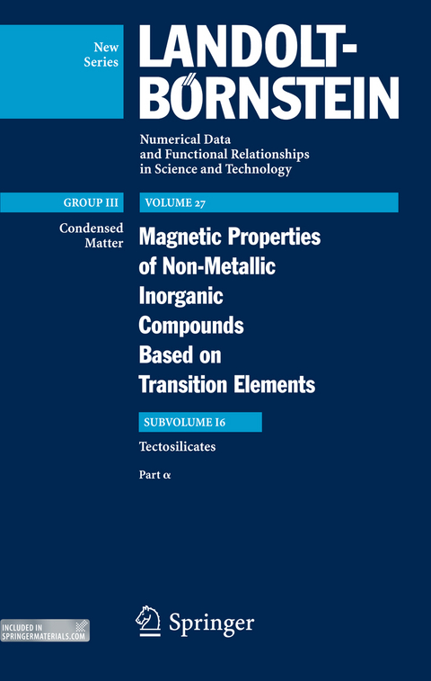 Magnetic Properties of Tectosilicates I - Emil Burzo