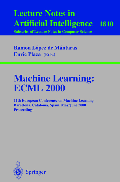 Machine Learning: ECML 2000 - 