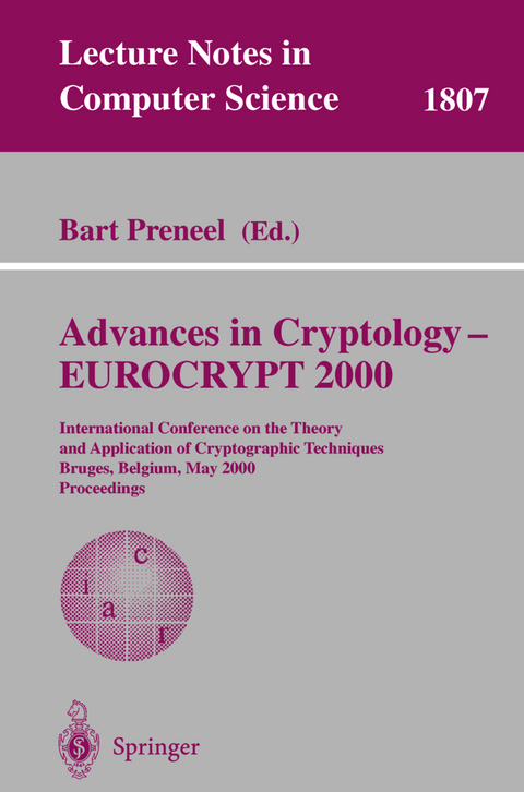 Advances in Cryptology – EUROCRYPT 2000 - 