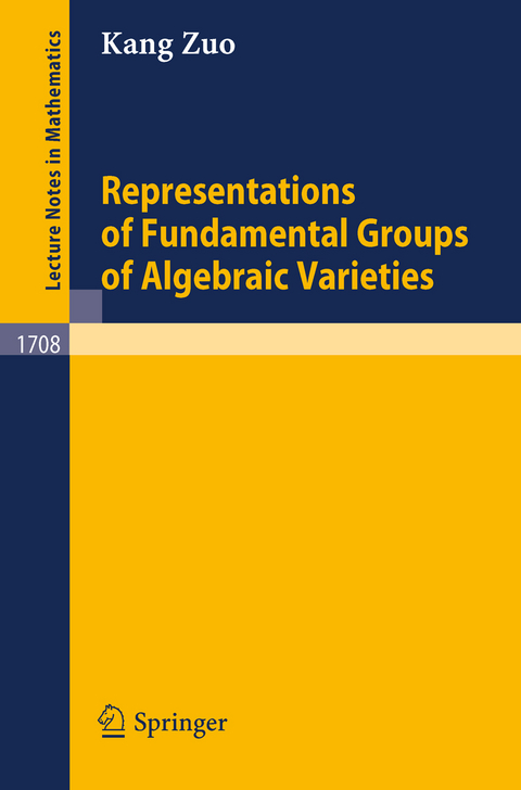 Representations of Fundamental Groups of Algebraic Varieties - Kang Zuo