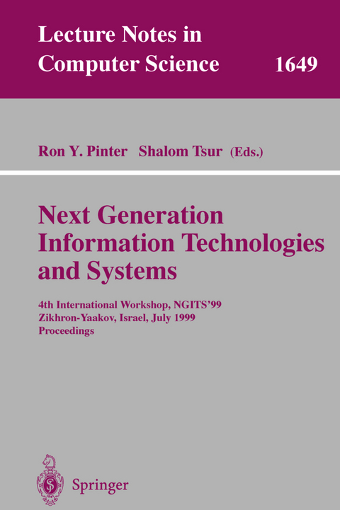 Next Generation Information Technologies and Systems - 