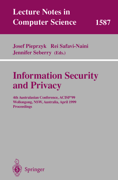 Information Security and Privacy - 