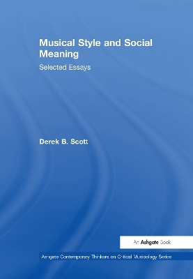 Musical Style and Social Meaning - Derek B. Scott