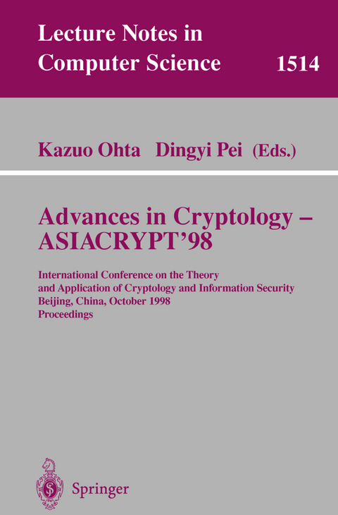 Advances in Cryptology — ASIACRYPT’98 - 