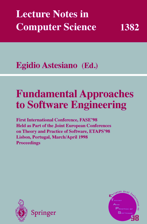 Fundamental Approaches to Software Engineering - 