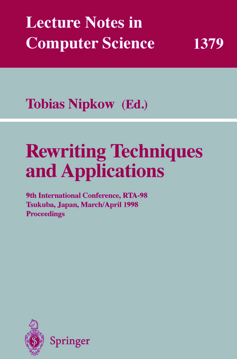 Rewriting Techniques and Applications - 