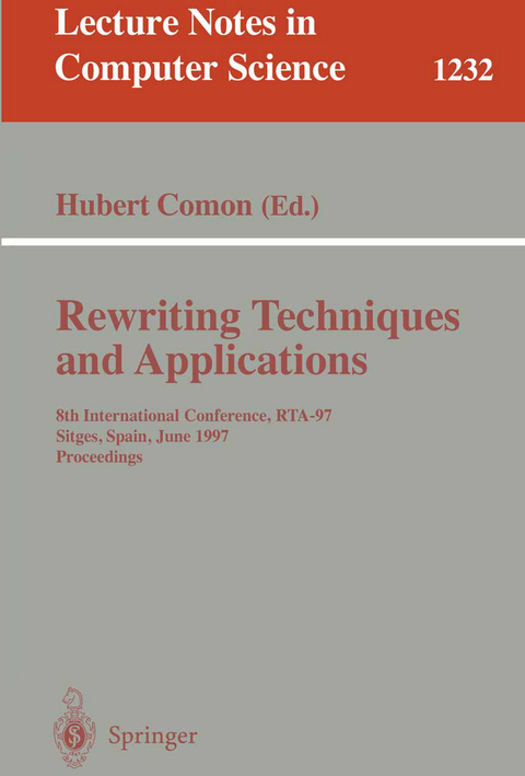 Rewriting Techniques and Applications - 