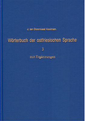 Wörterbuch der ostfriesischen Sprache - Band 3 - J ten Doornkaat Koolman