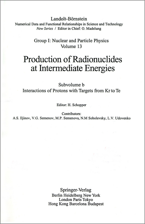 Interactions of Protons with Targets from Kr to Te - A.S. Iljinov, V.G. Semenov, M.P. Semenova, N.M. Sobolevsky, L.V. Udovenko