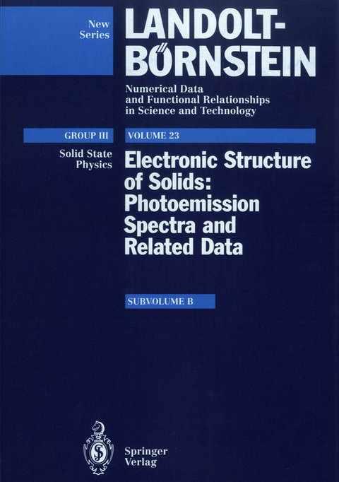 Electronic Structure of Solids b - A. Goldmann, T. Ishii, R. Manzke, J. Naegele, M. Skibowski