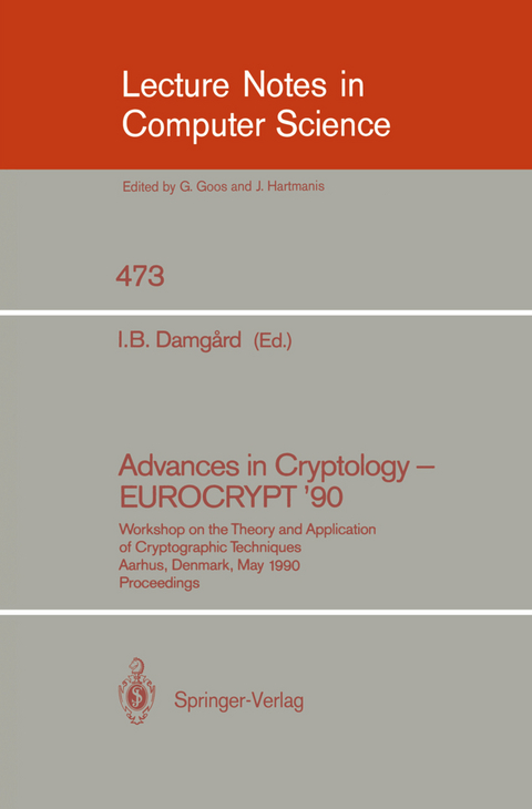 Advances in Cryptology – EUROCRYPT '90 - 