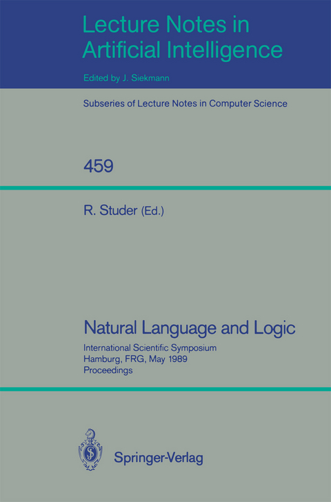 Natural Language and Logic - 