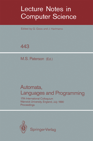 Automata, Languages and Programming - Michael S. Paterson
