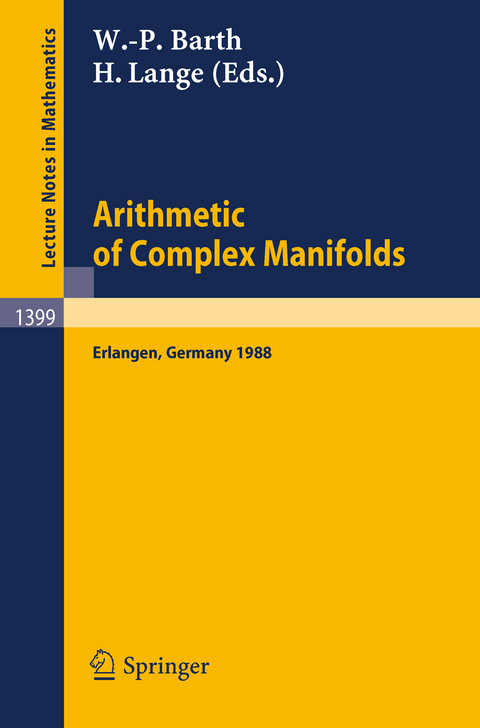 Arithmetic of Complex Manifolds - 