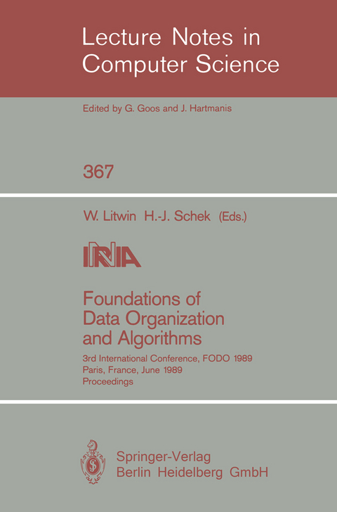 Foundations of Data Organization and Algorithms - 