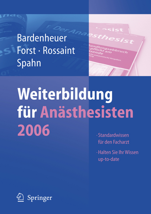 Weiterbildung für Anästhesisten 2006 - 