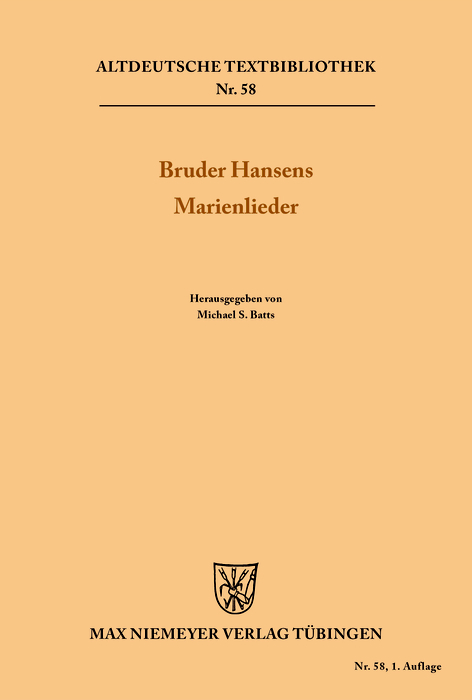 Bruder Hansens Marienlieder - 