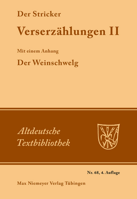 Verserzählungen II -  Der Stricker