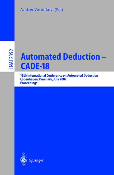 Automated Deduction - CADE-18 - 