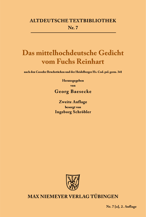 Das mittelhochdeutsche Gedicht vom Fuchs Reinhart -  HEINRICH