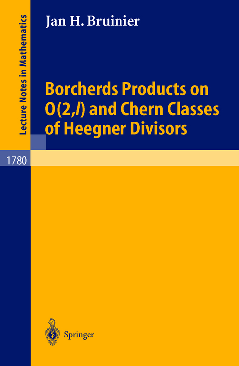Borcherds Products on O(2,l) and Chern Classes of Heegner Divisors - Jan H. Bruinier