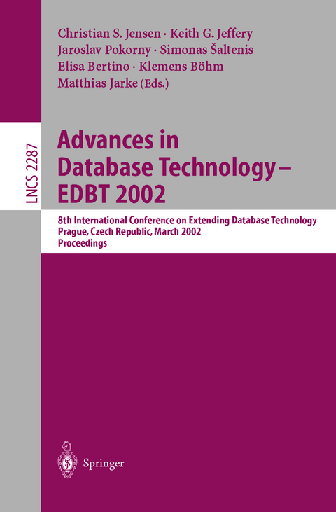 Advances in Database Technology - EDBT 2002 - 