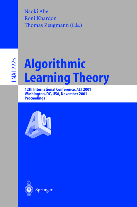 Algorithmic Learning Theory - 