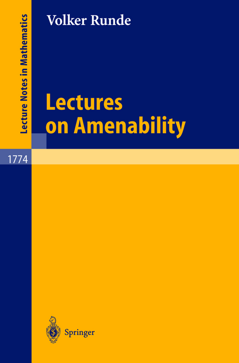 Lectures on Amenability - Volker Runde