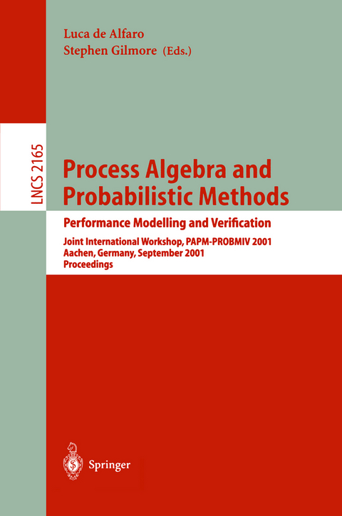 Process Algebra and Probabilistic Methods. Performance Modelling and Verification - 