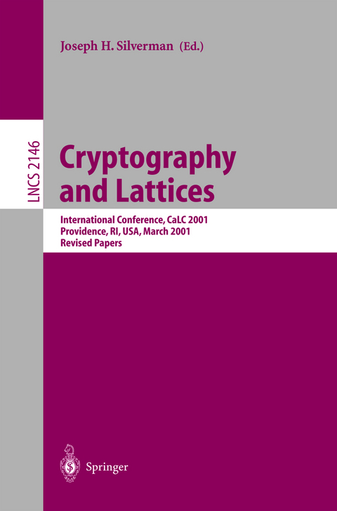 Cryptography and Lattices - 