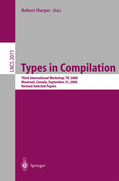 Types in Compilation - 