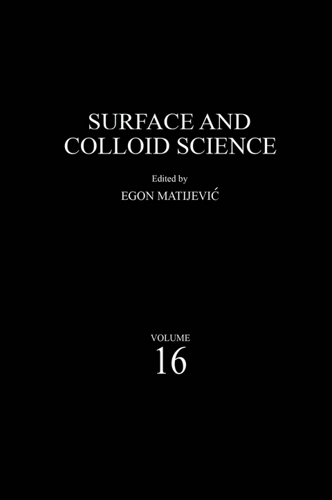Surface and Colloid Science - 