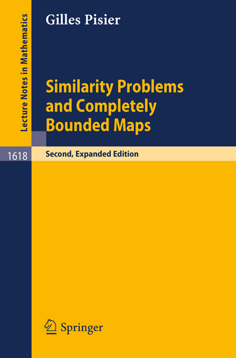 Similarity Problems and Completely Bounded Maps - Gilles Pisier