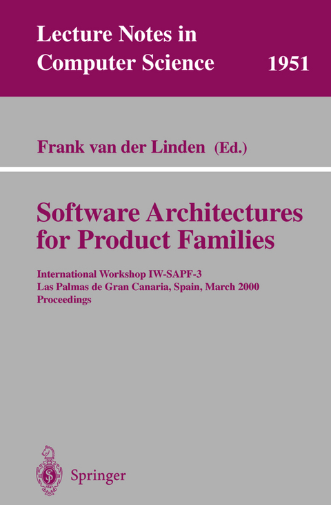 Software Architectures for Product Families - 