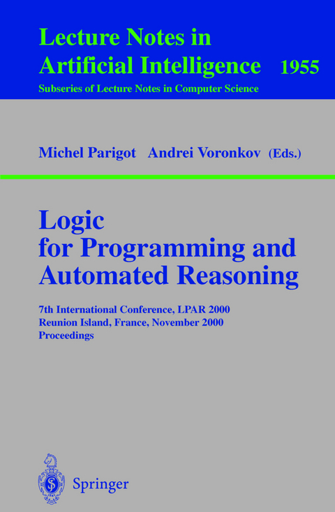 Logic for Programming and Automated Reasoning - 