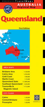 Queensland Travel Map First Edition - Periplus Editors