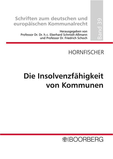 Die Insolvenzfähigkeit von Kommunen - Felix Hornfischer