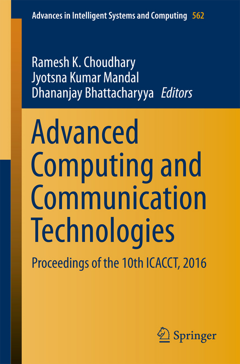 Advanced Computing and Communication Technologies - 