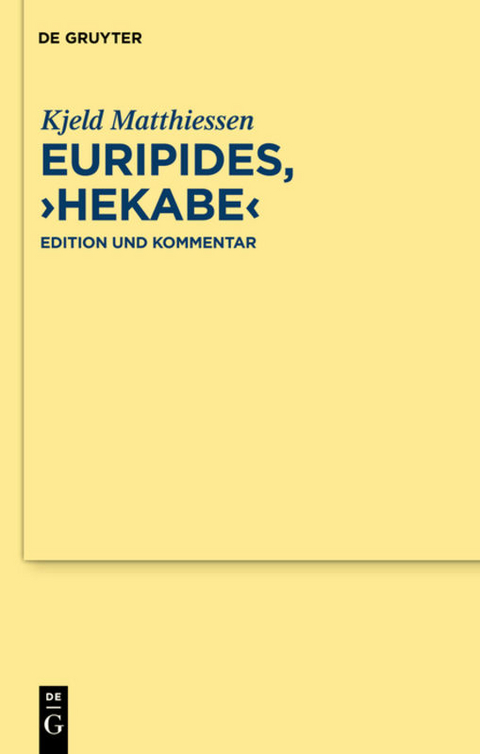 Euripides, "Hekabe" - Kjeld Matthiessen