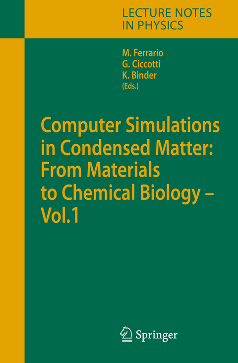 Computer Simulations in Condensed Matter: From Materials to Chemical Biology. Volume 1 - 