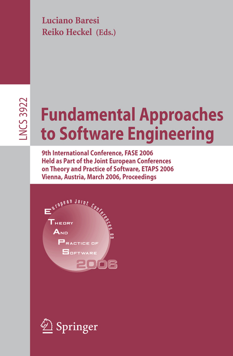 Fundamental Approaches to Software Engineering - 