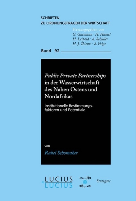 Public Private Partnerships in der Wasserwirtschaft des Nahen Ostens und Nordafrikas - Rahel Schomaker