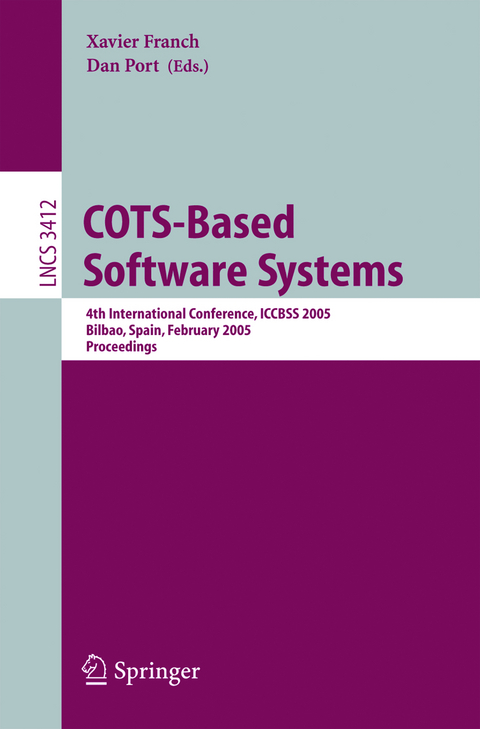 COTS-Based Software Systems - 