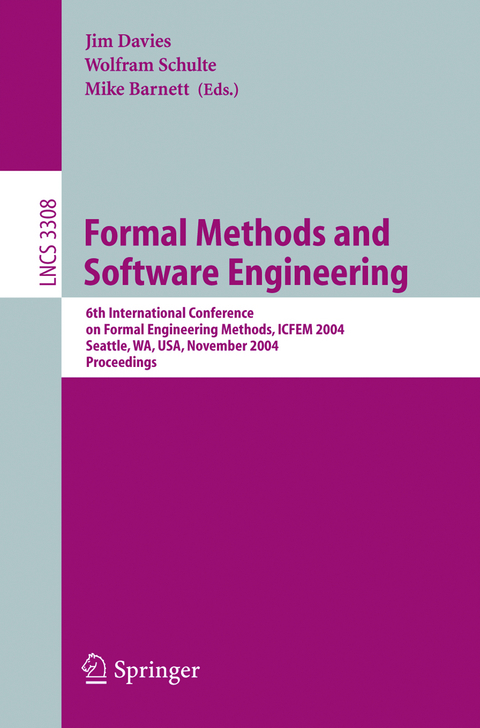 Formal Methods and Software Engineering - 