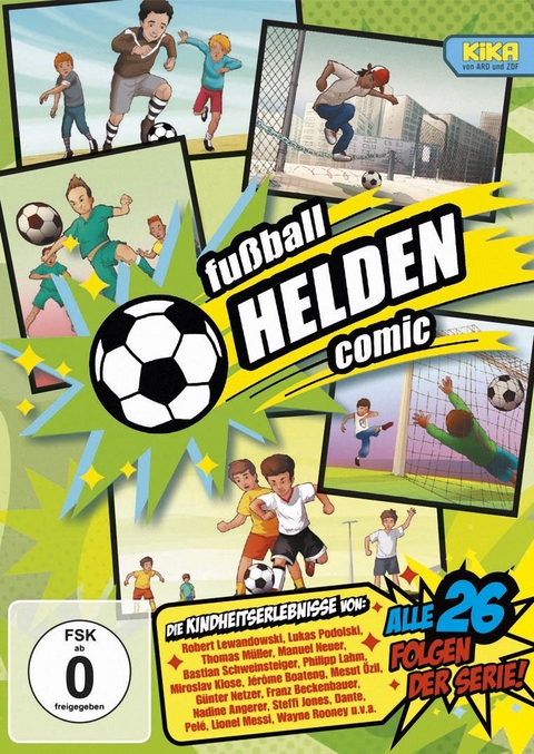 fußball HELDEN Comic - die komplette KiKA-Serie, 1 DVD