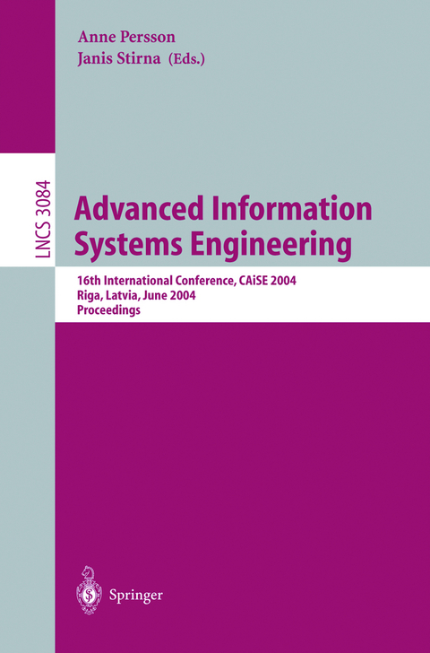 Advanced Information Systems Engineering - 