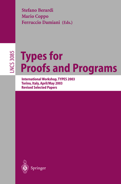 Types for Proofs and Programs - 