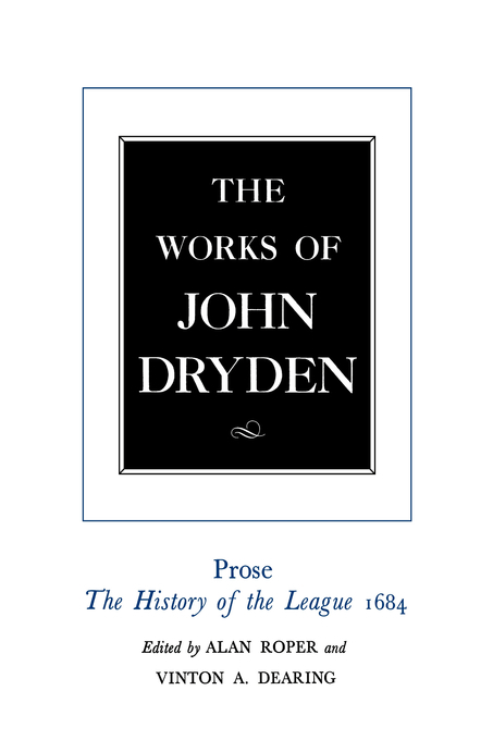 The Works of John Dryden, Volume XVIII - John Dryden